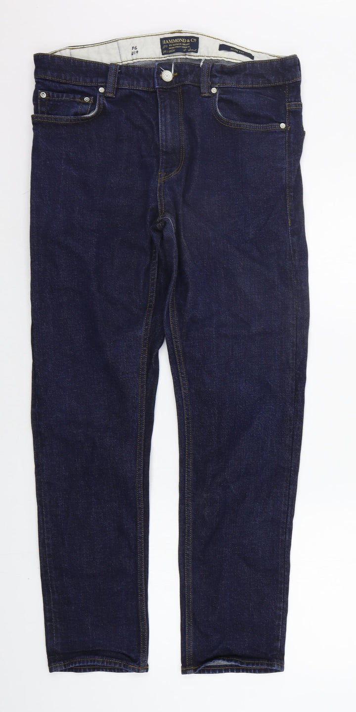 Hammond & CO Womens Blue Straight Jeans Size 34 in L31 in