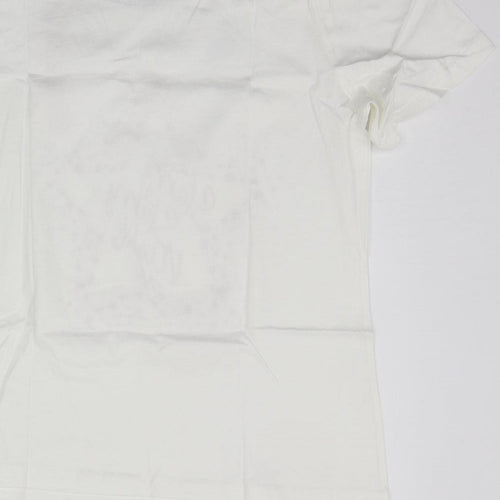 BONMARCHE Womens White Geometric  Top Pyjama Top Size 12