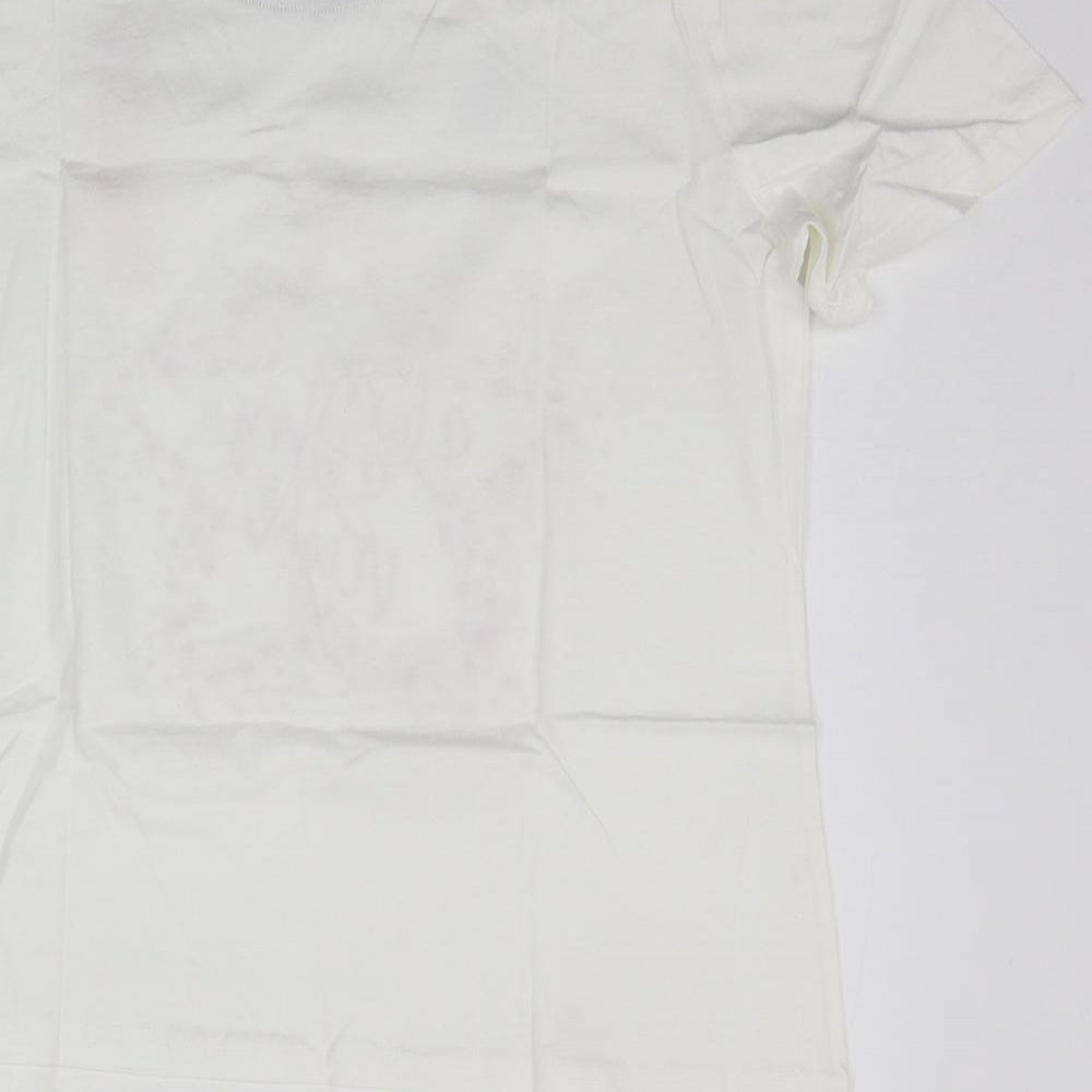BONMARCHE Womens White Geometric  Top Pyjama Top Size 12