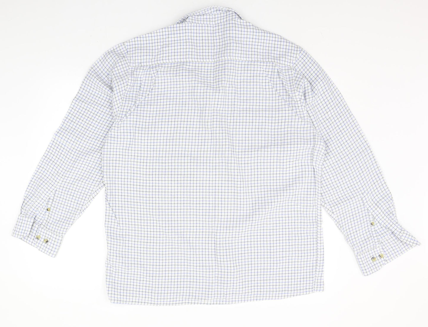 Champion Mens White Check   Button-Up Size XL
