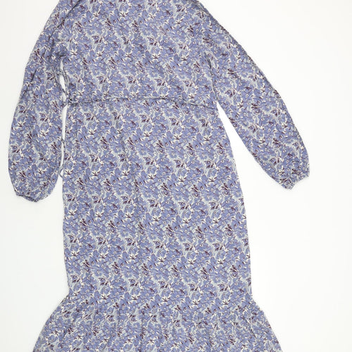 NEXT Womens Blue Geometric  A-Line  Size 12