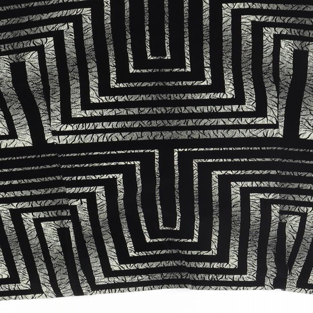 Joseph Ribkoff Womens Black Geometric  Cardigan Jumper Size 16
