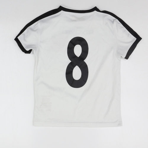 Givova Boys White   Basic T-Shirt Size XL