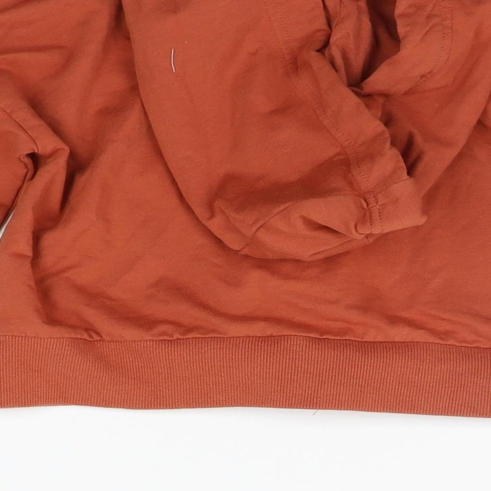 George Girls Orange   Full Zip Hoodie Size 7-8 Years