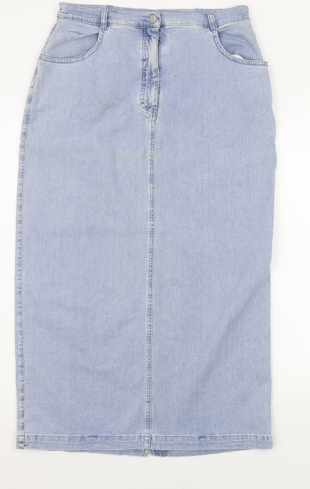 Blue Willi's Womens Blue   A-Line Skirt Size 14