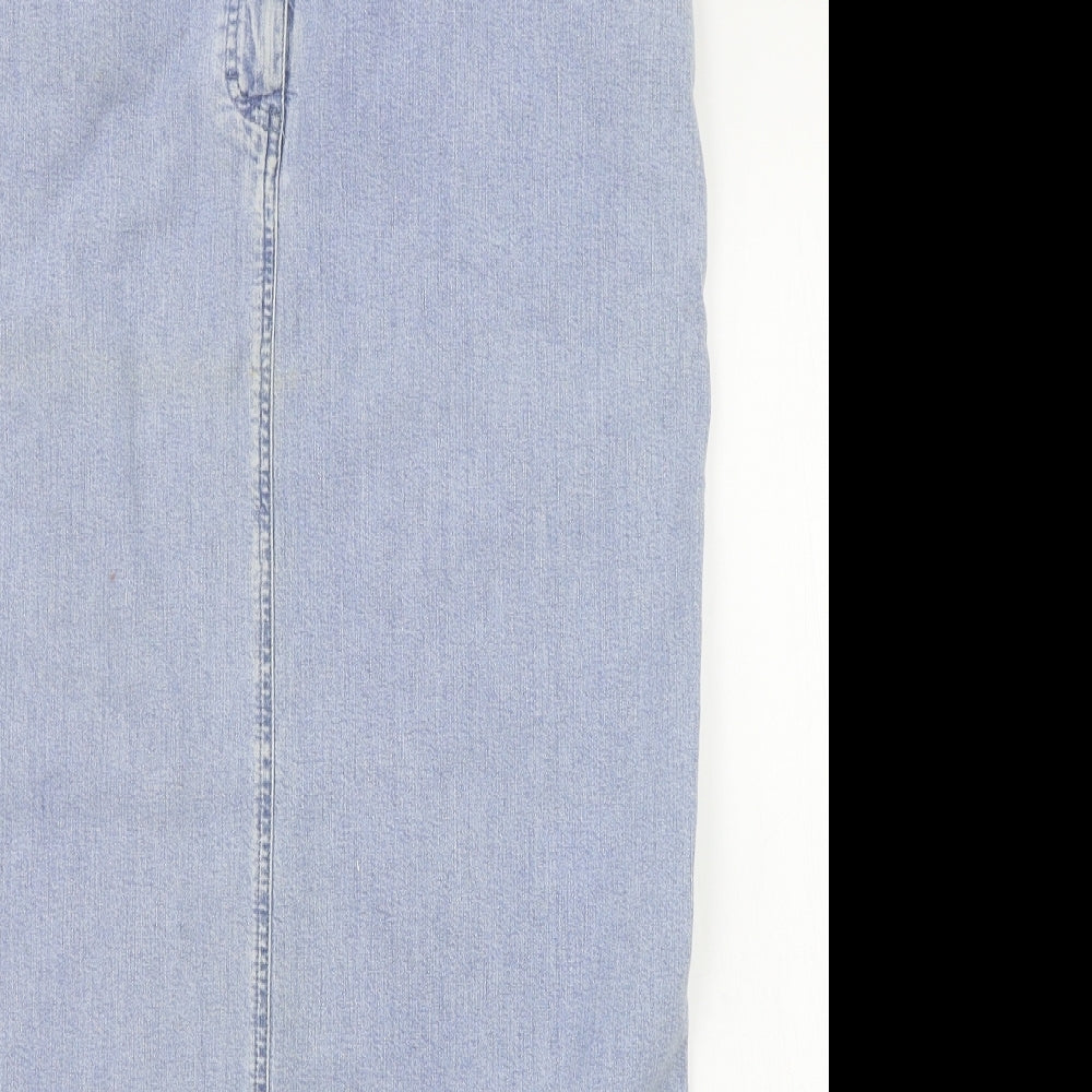 Blue Willi's Womens Blue   A-Line Skirt Size 14