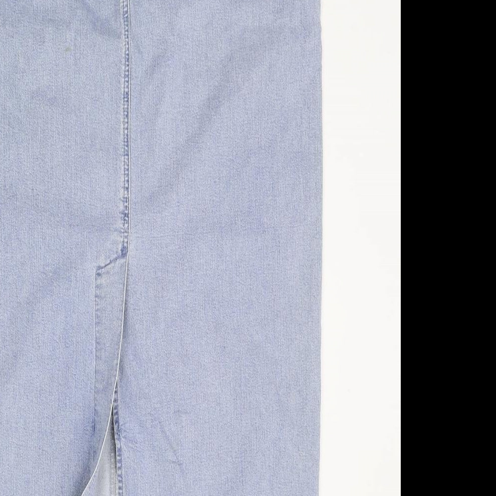 Blue Willi's Womens Blue   A-Line Skirt Size 14