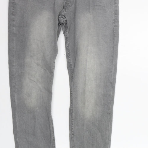 Acw85 Womens Grey   Straight Jeans Size 30 in L28 in