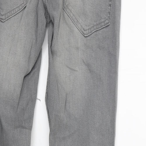Acw85 Womens Grey   Straight Jeans Size 30 in L28 in