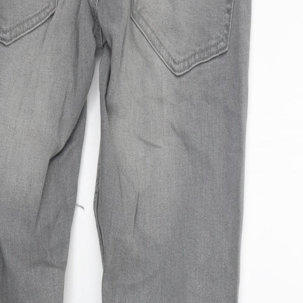 Acw85 Womens Grey   Straight Jeans Size 30 in L28 in