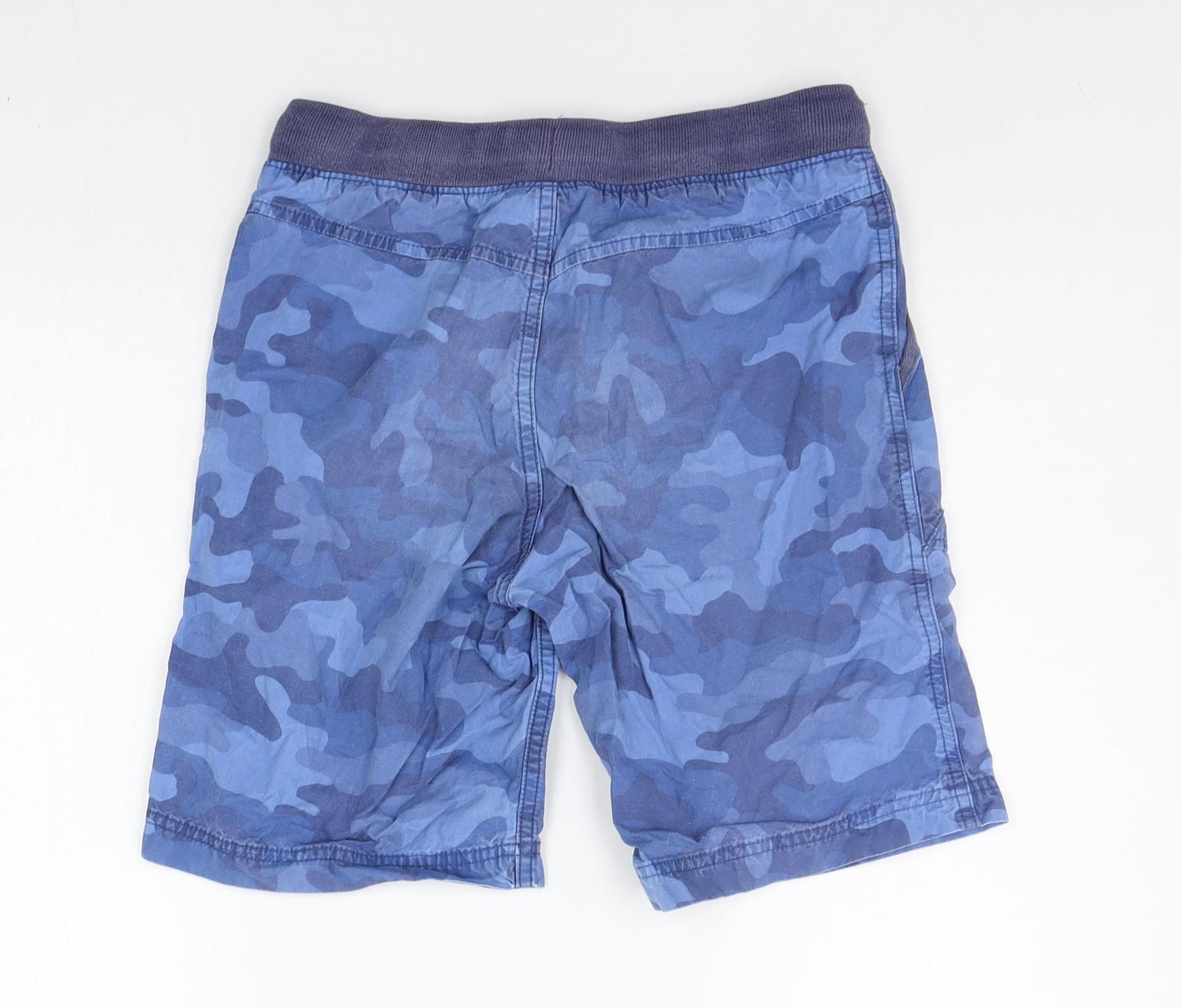 Lands' End Boys Blue Geometric  Chino Shorts Size M - Camo detail