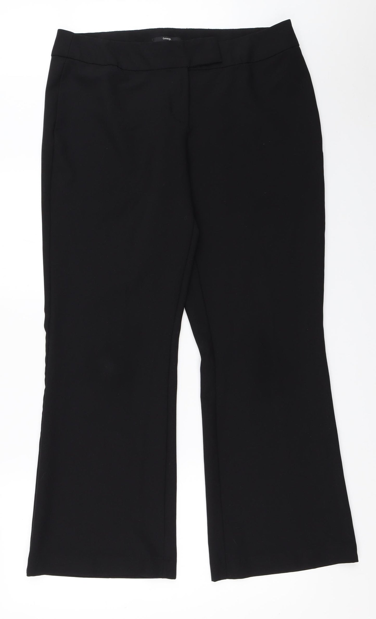 George Womens Black   Trousers  Size 16 L30 in