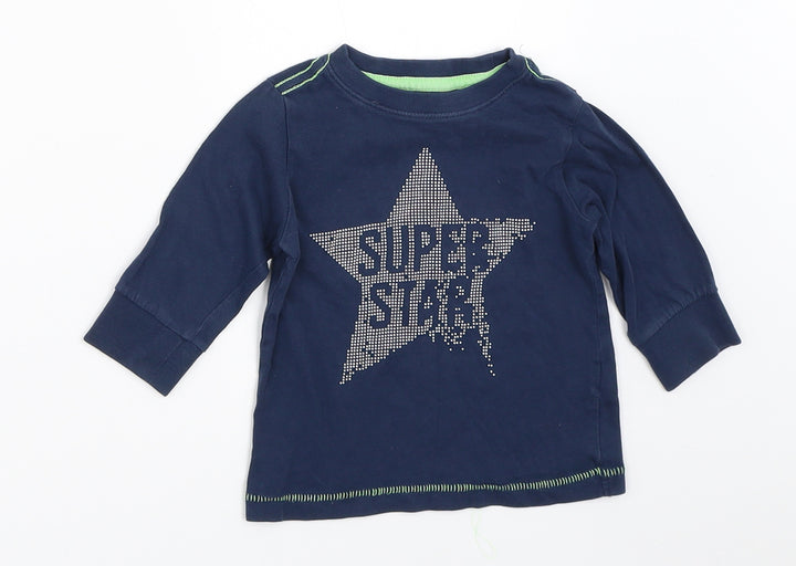 NEXT Boys Blue   Basic T-Shirt Size 6-9 Months