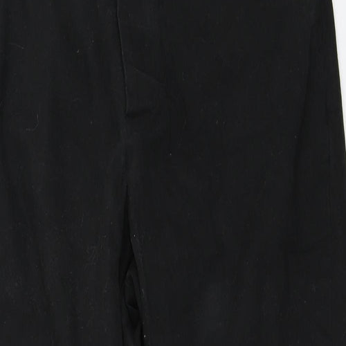 ASOS Womens Black   Cropped Trousers Size 32 in L22 in