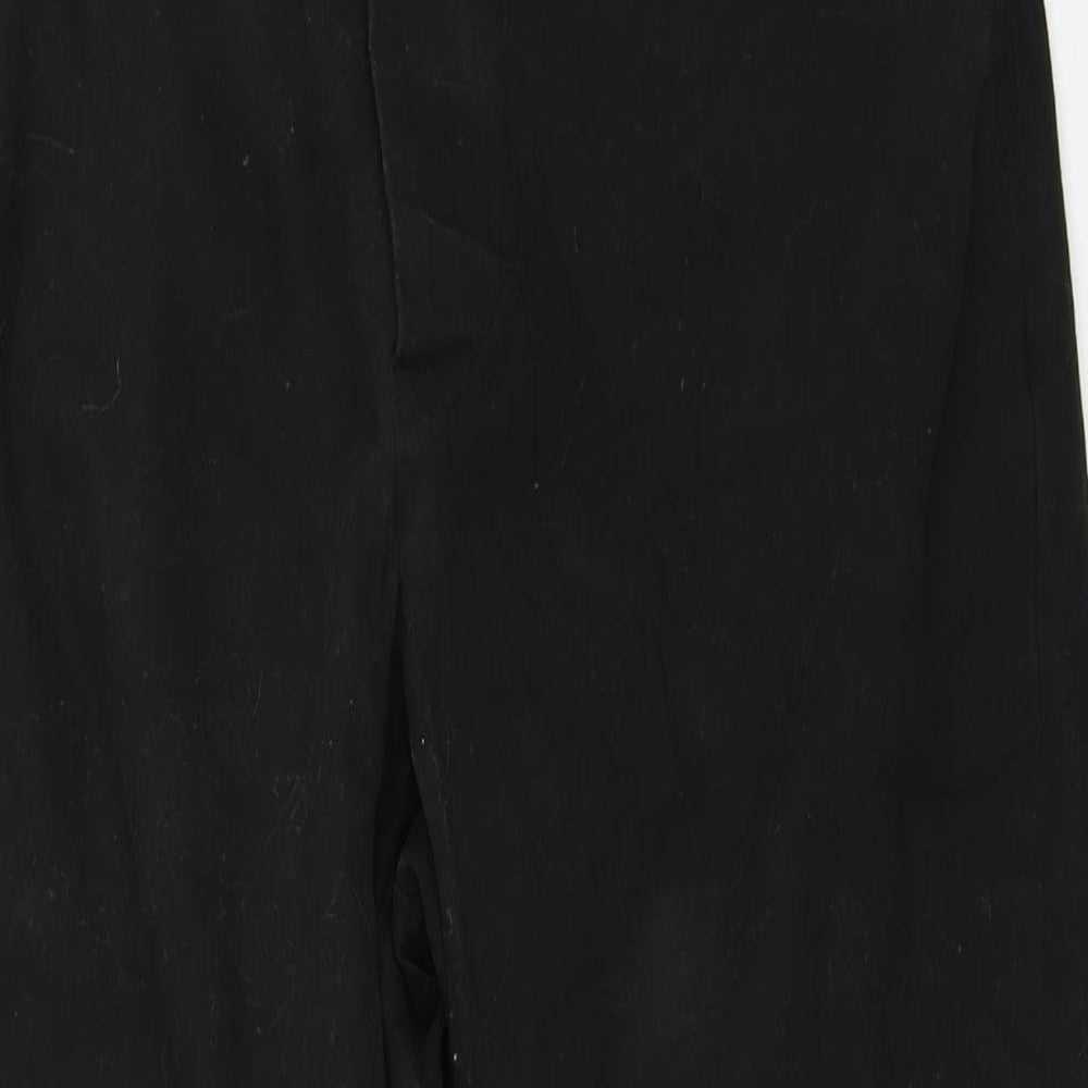 ASOS Womens Black   Cropped Trousers Size 32 in L22 in