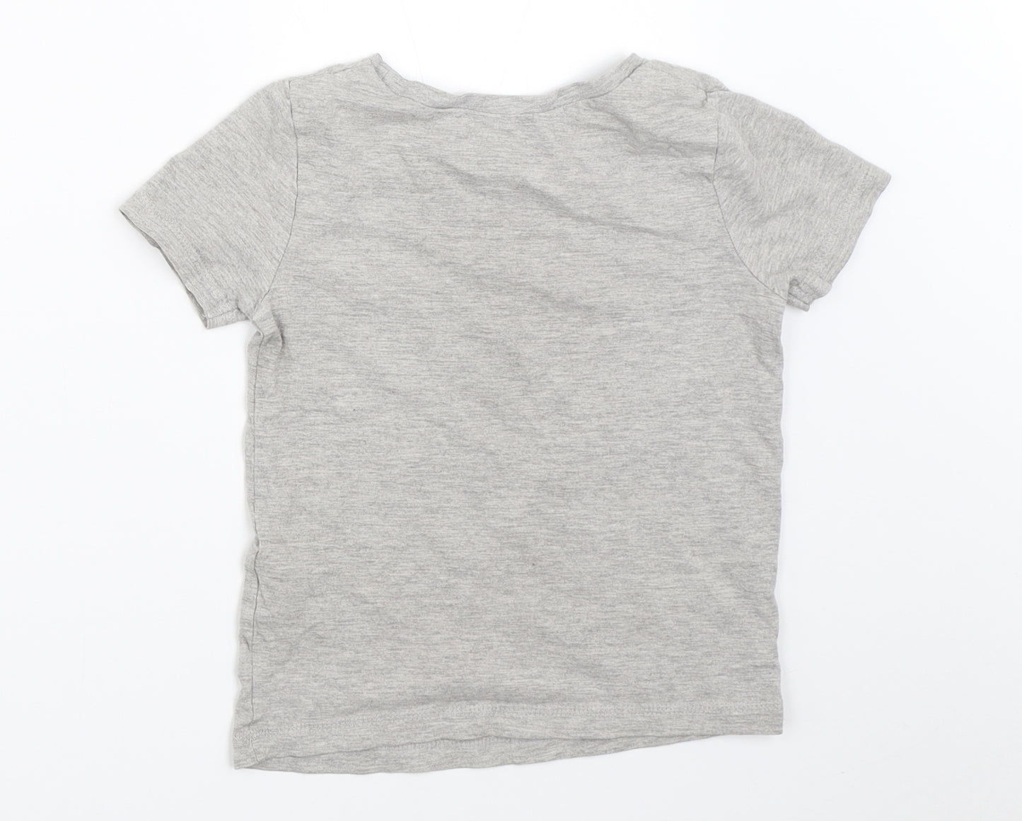 George Boys Grey   Basic T-Shirt Size 4-5 Years