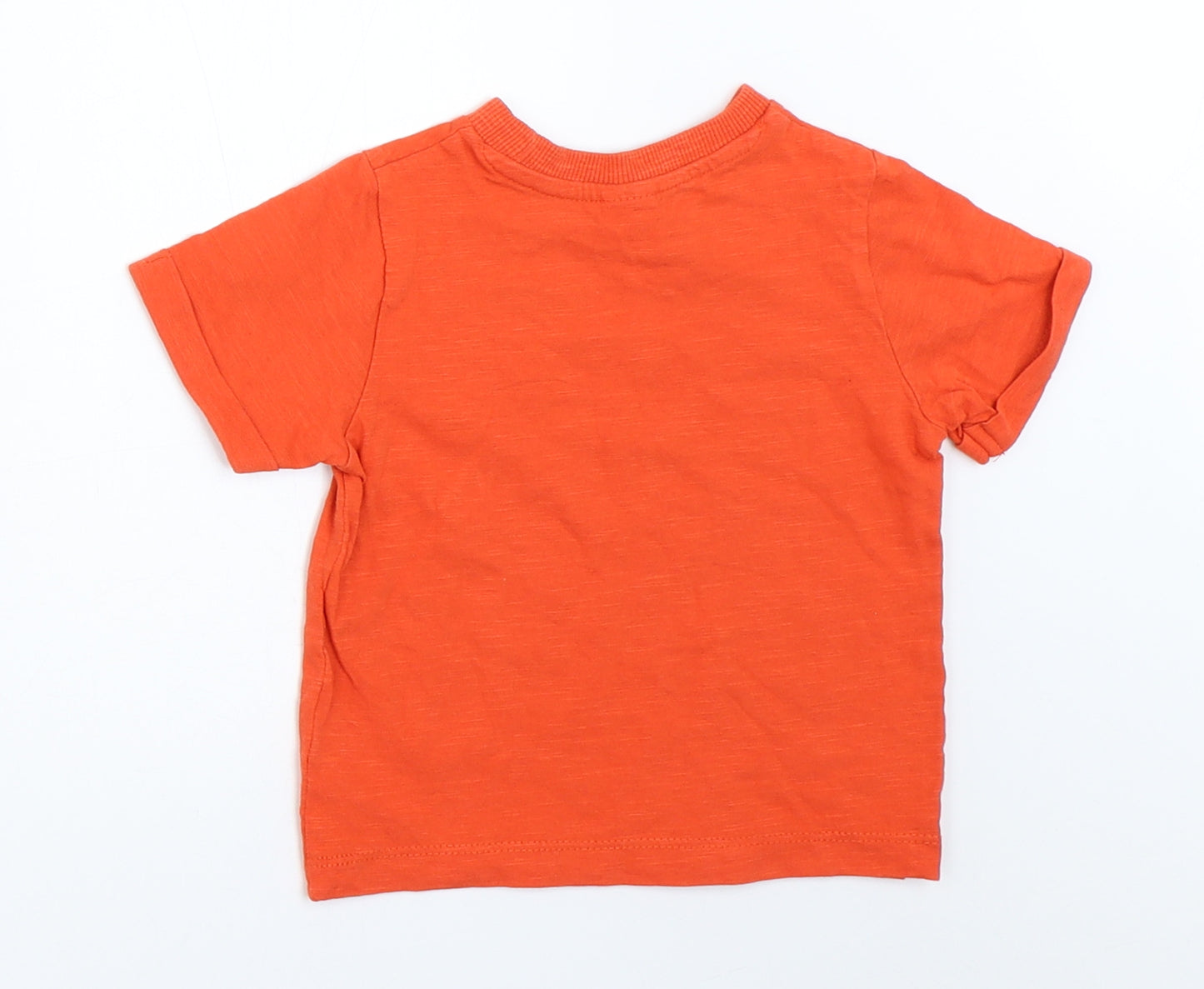 Mini Club Boys Orange   Basic T-Shirt Size 9-12 Months