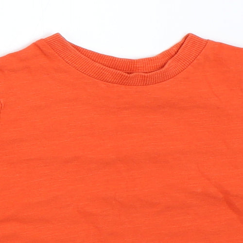 Mini Club Boys Orange   Basic T-Shirt Size 9-12 Months
