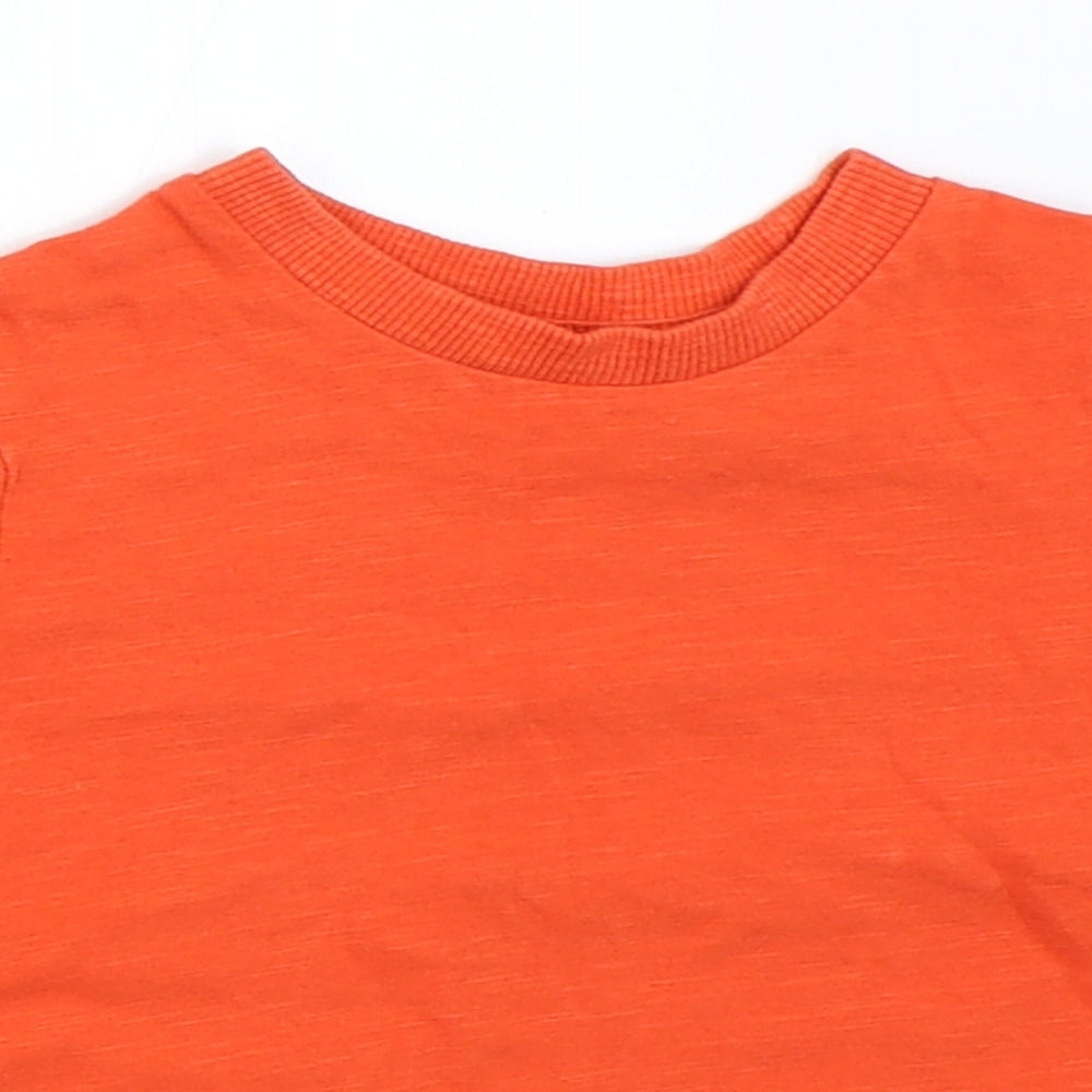 Mini Club Boys Orange   Basic T-Shirt Size 9-12 Months