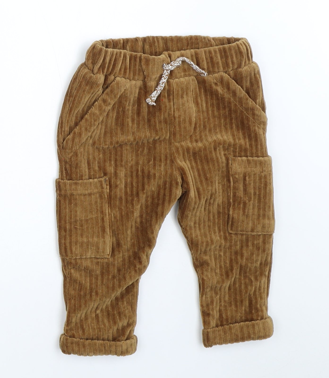 Nutmeg Boys Brown   Capri Trousers Size 6-9 Months