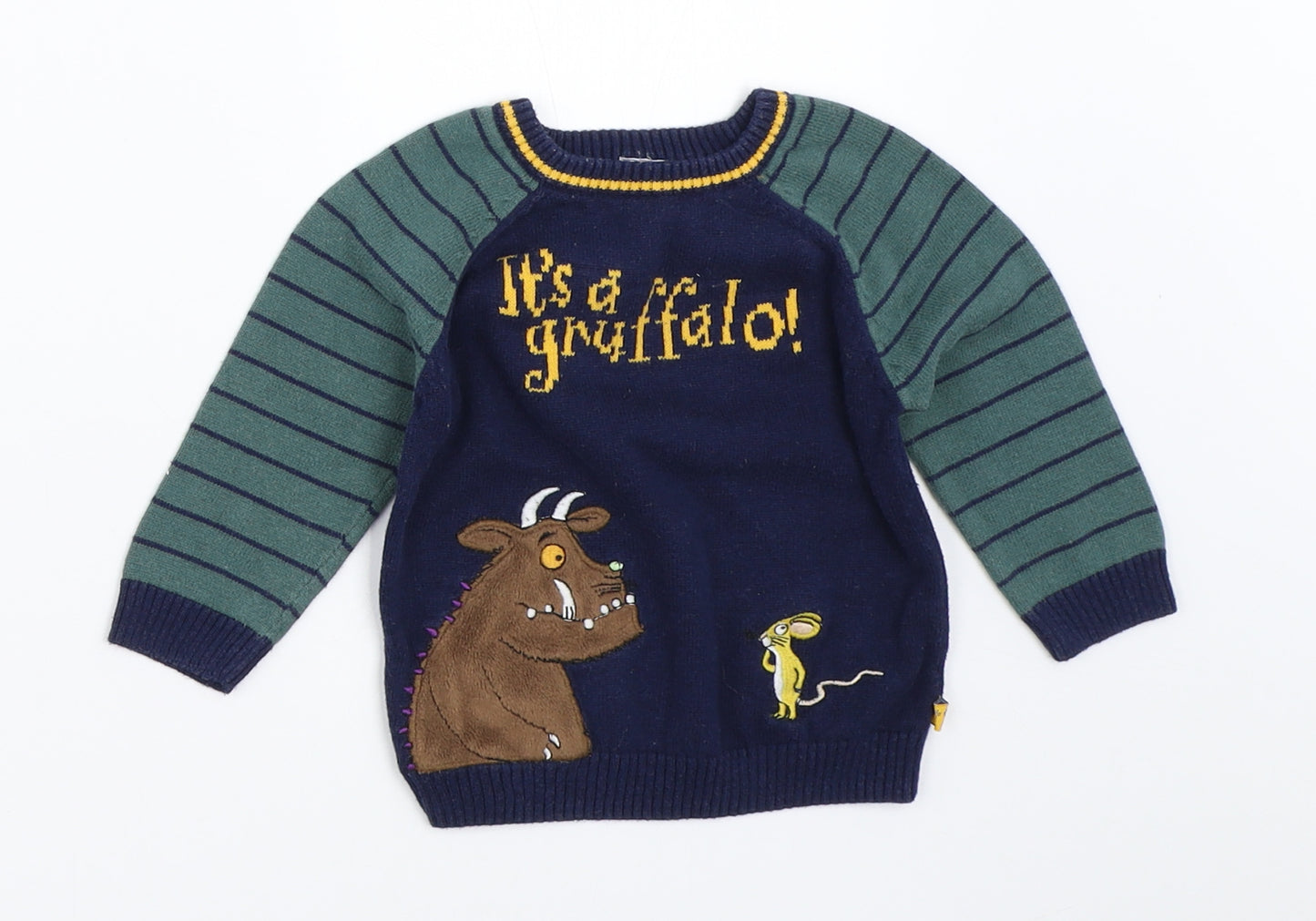 TU Boys Blue   Pullover Jumper Size 3-6 Months  - The Gruffalo
