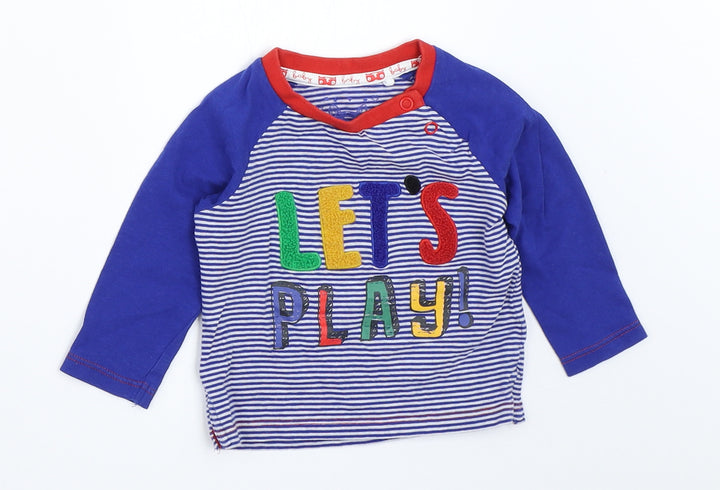 TU Boys Blue   Basic T-Shirt Size 3-6 Months