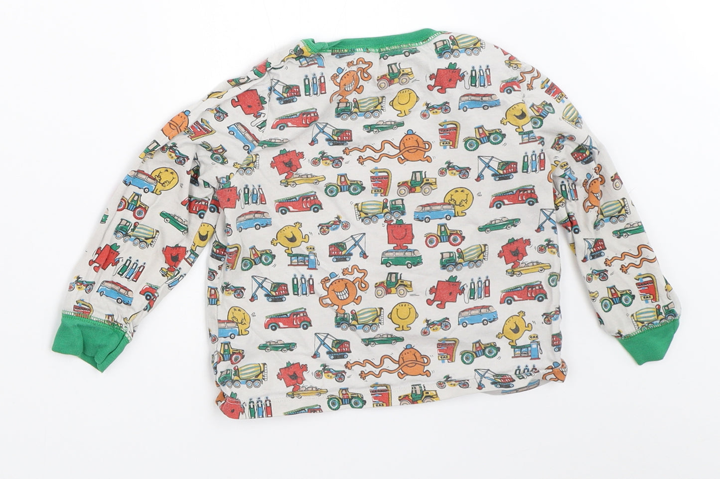 Cath Kidston Boys Ivory   Basic T-Shirt Size 2-3 Years  - mr men