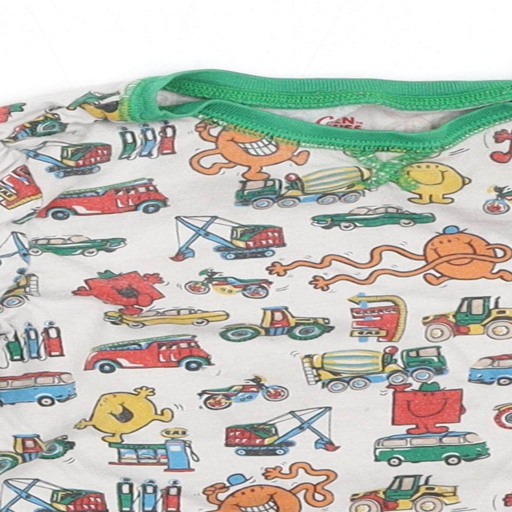 Cath Kidston Boys Ivory   Basic T-Shirt Size 2-3 Years  - mr men