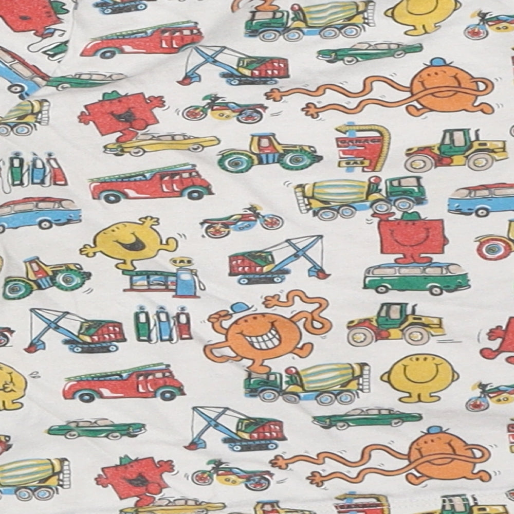 Cath Kidston Boys Ivory   Basic T-Shirt Size 2-3 Years  - mr men