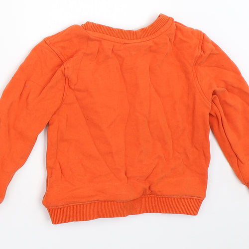 Mini Club Boys Orange   Pullover Sweatshirt Size 2-3 Years