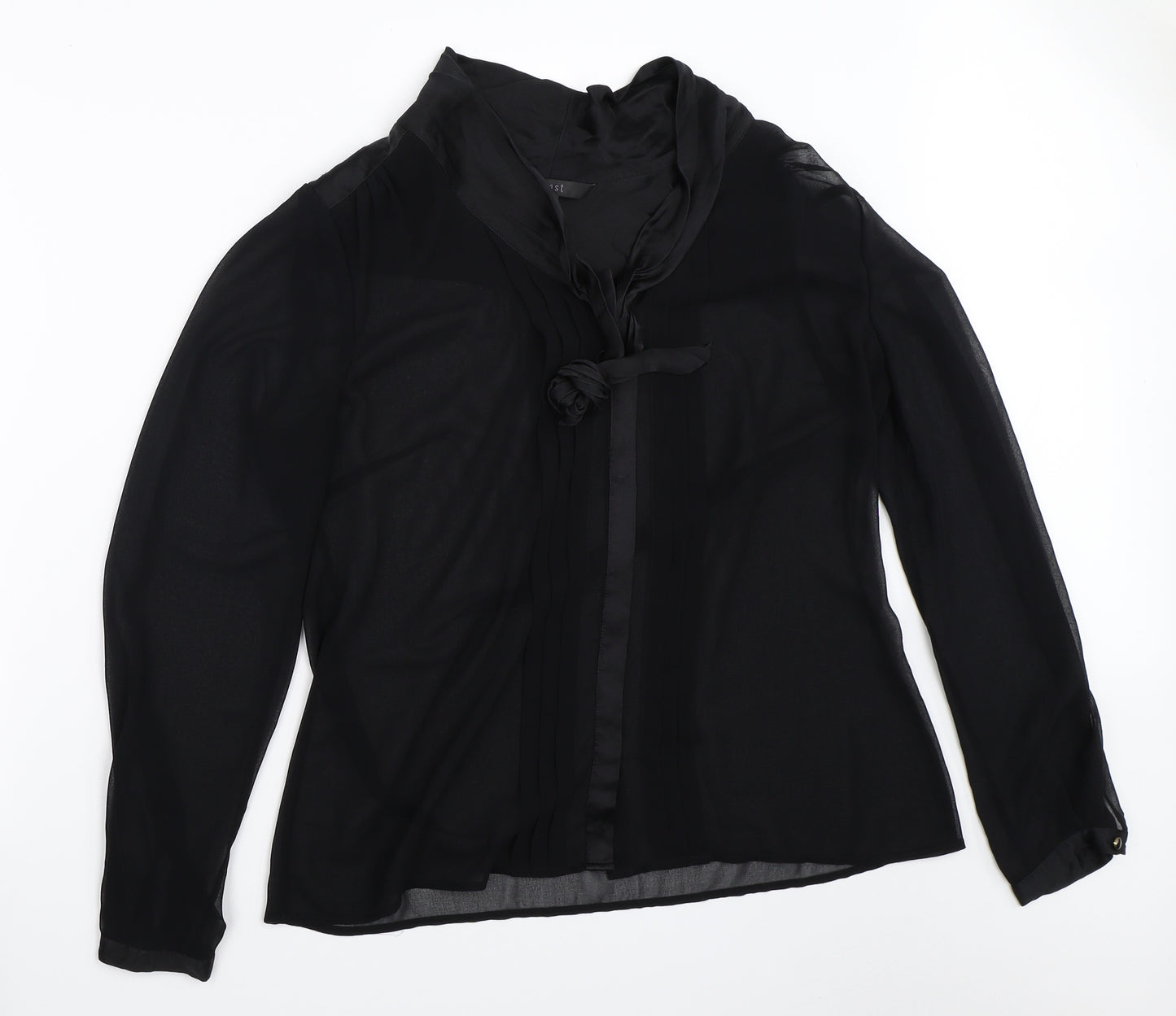 Coast Womens Black   Basic Button-Up Size 16