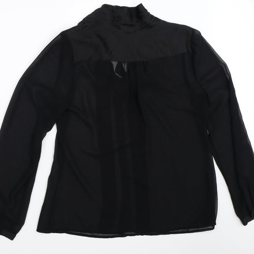 Coast Womens Black   Basic Button-Up Size 16