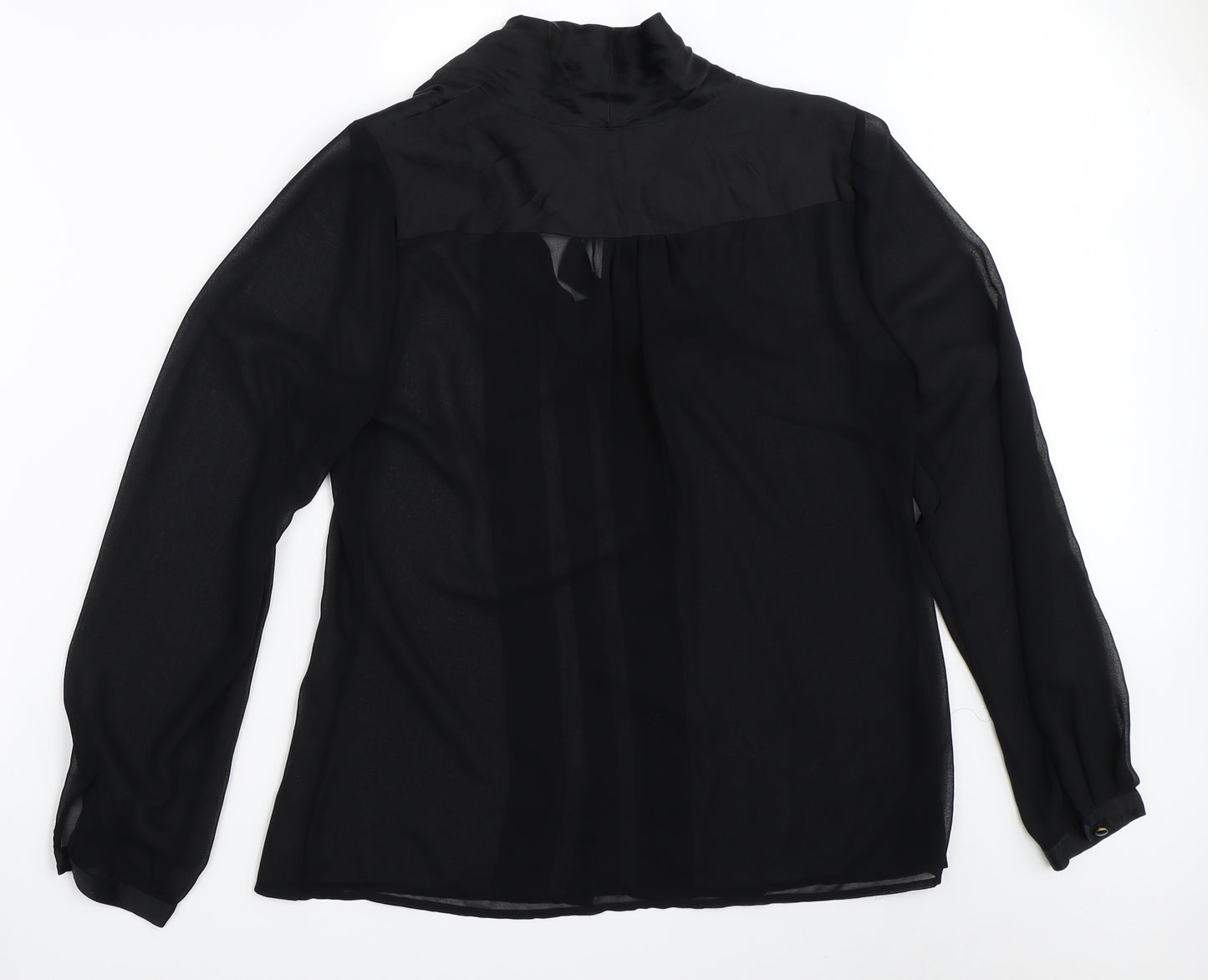 Coast Womens Black   Basic Button-Up Size 16