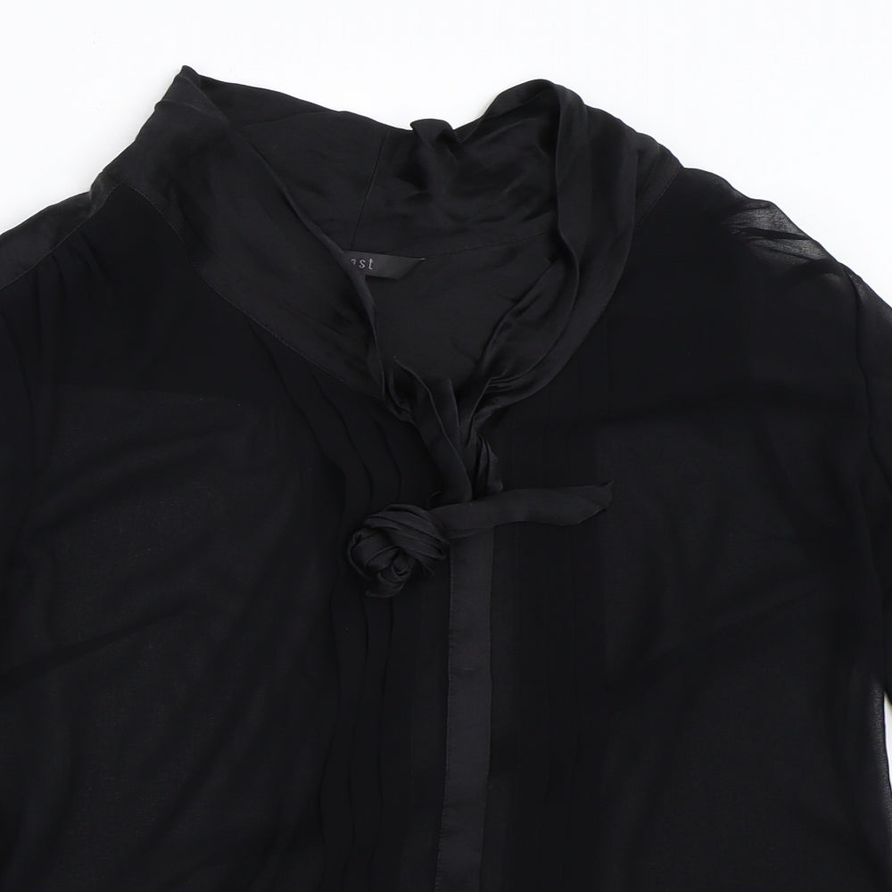 Coast Womens Black   Basic Button-Up Size 16