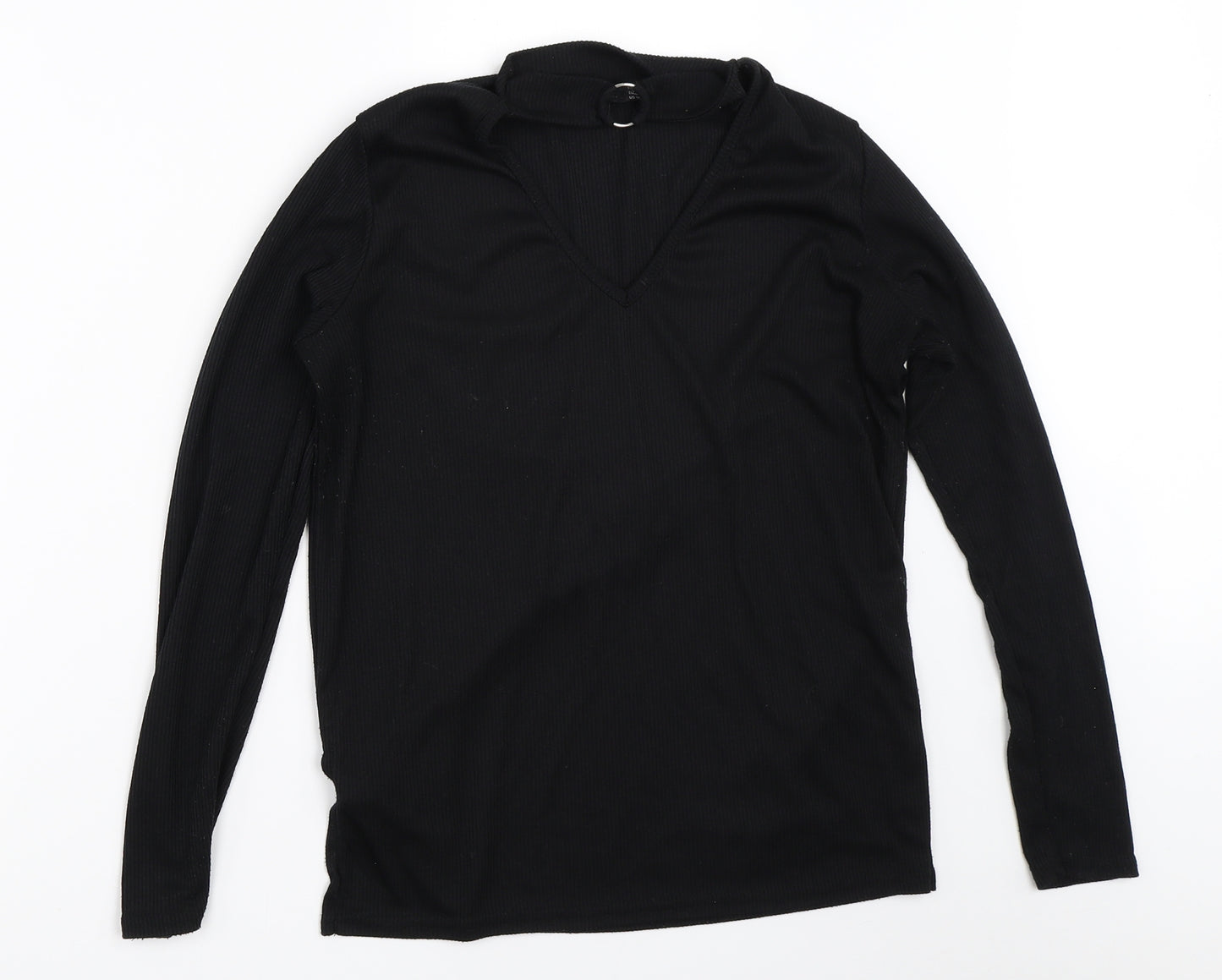 Boohoo Womens Black   Basic T-Shirt Size 16