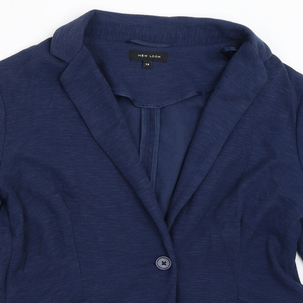 New Look Womens Blue   Jacket Blazer Size 12