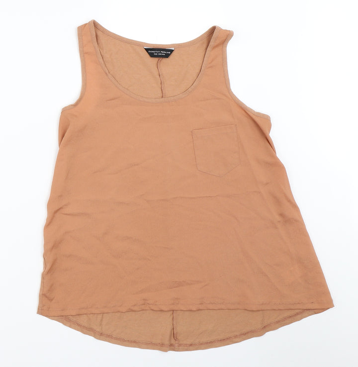 Dorothy Perkins Womens Beige Basic Tank Size 10