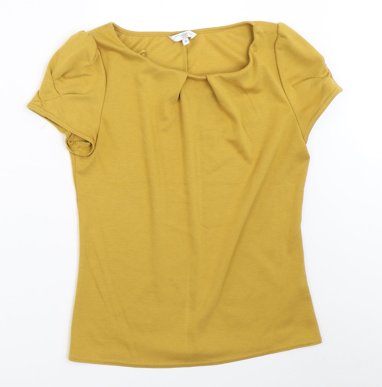 New Look Womens Yellow   Basic T-Shirt Size 10