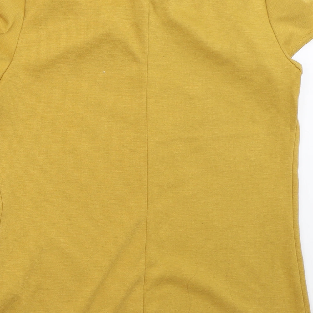 New Look Womens Yellow   Basic T-Shirt Size 10