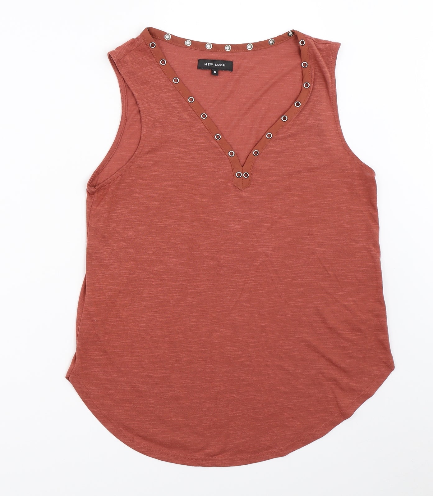 New Look Womens Red   Basic Tank Size 12