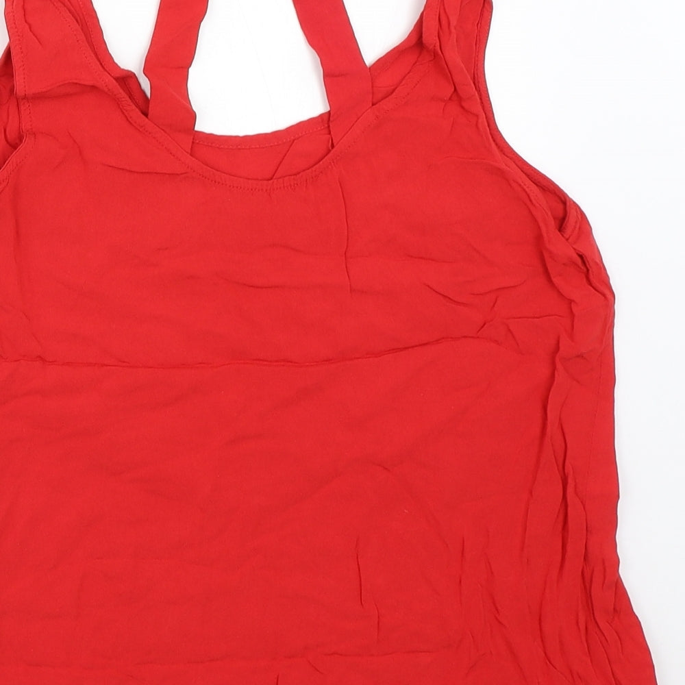 New Look Womens Red   Basic Blouse Size 8