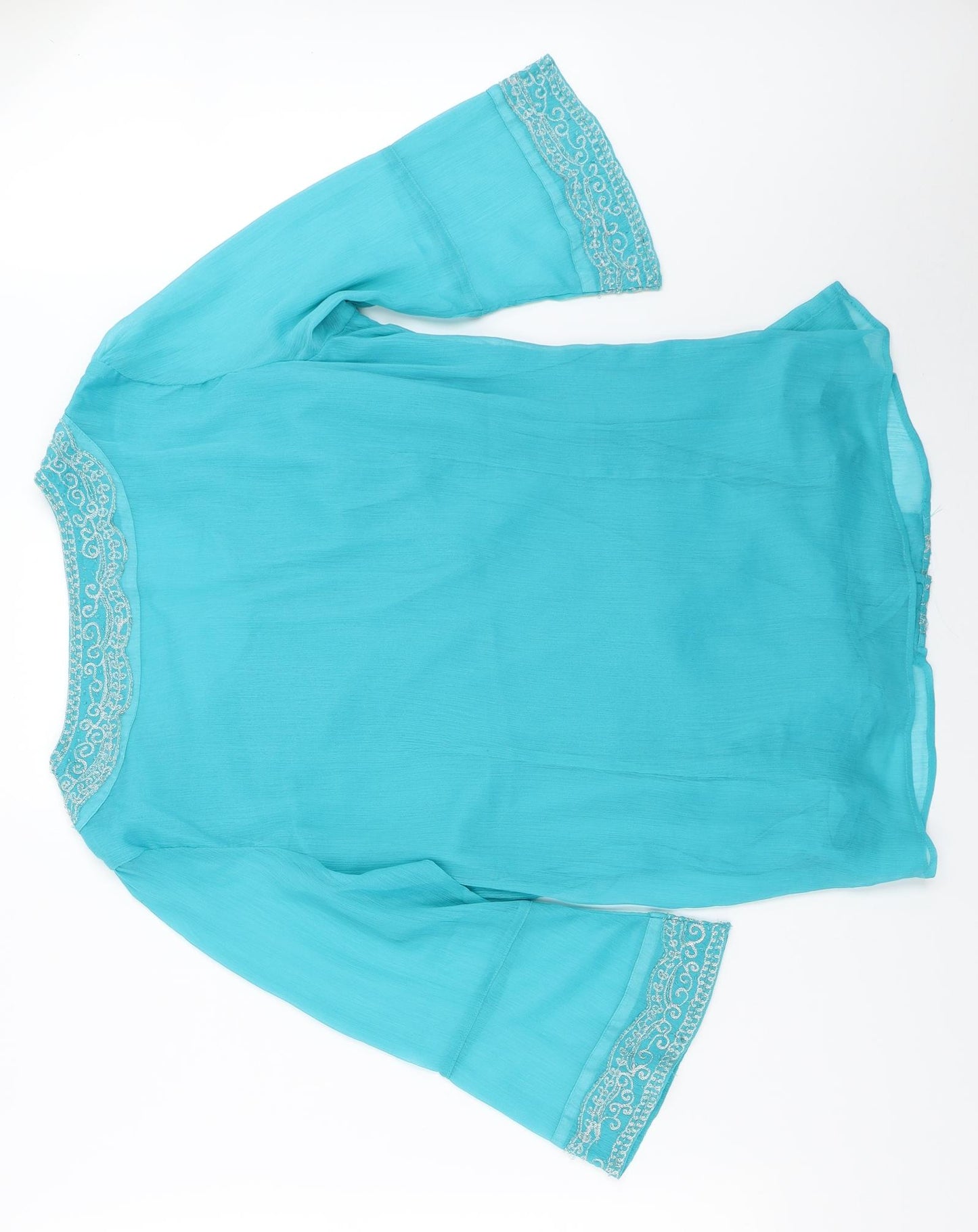 Per Una Womens Blue   Basic Blouse Size 18