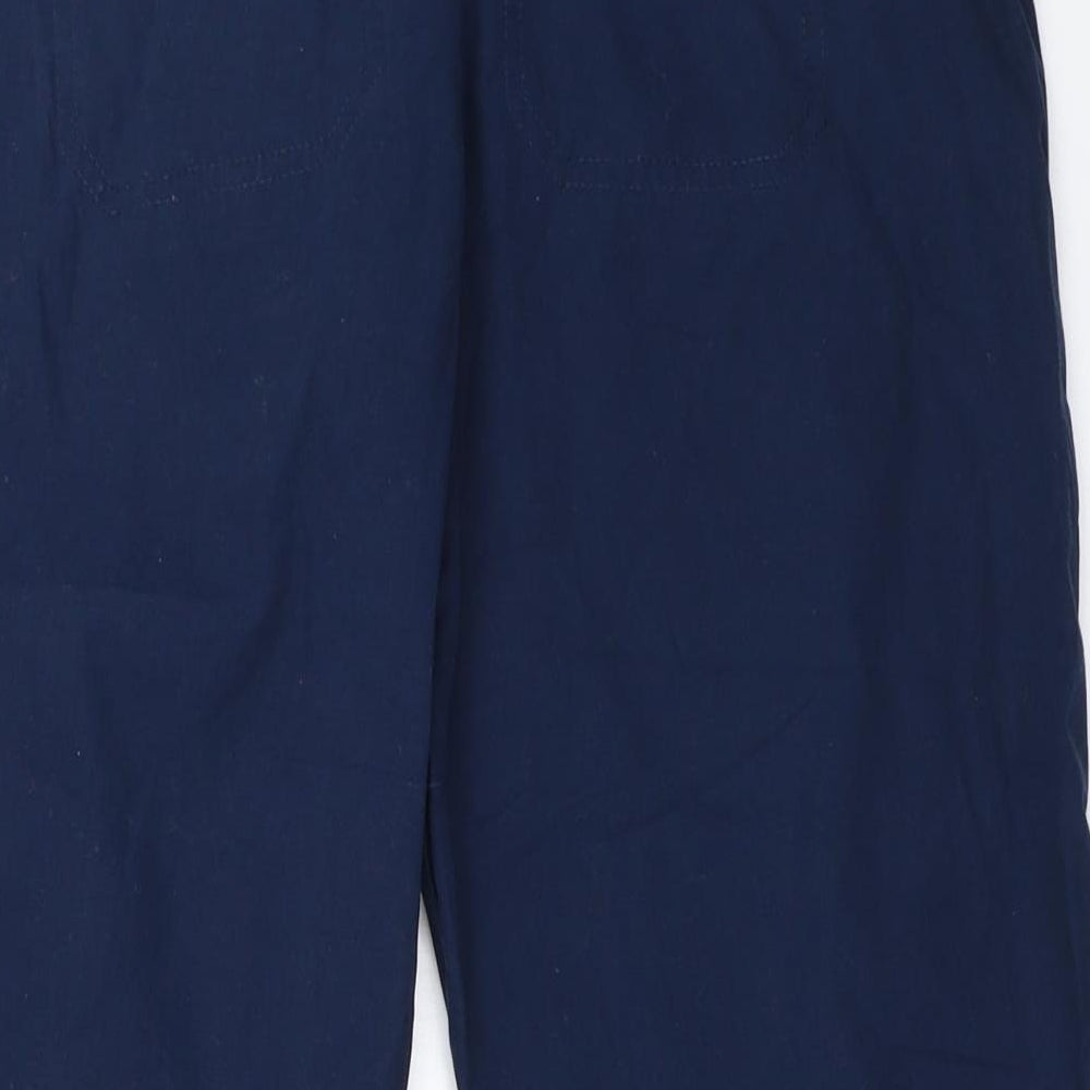 Marks and Spencer Womens Blue   Cropped Trousers Size 10 L21.5 in