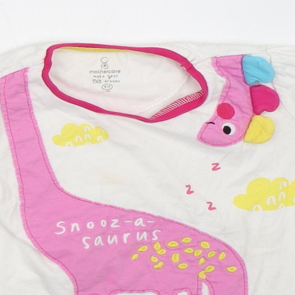 Mothercare Girls White   Basic T-Shirt Size 2-3 Years