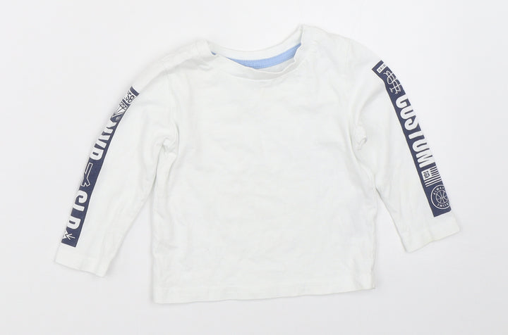 Primark Boys White   Basic T-Shirt Size 9-12 Months