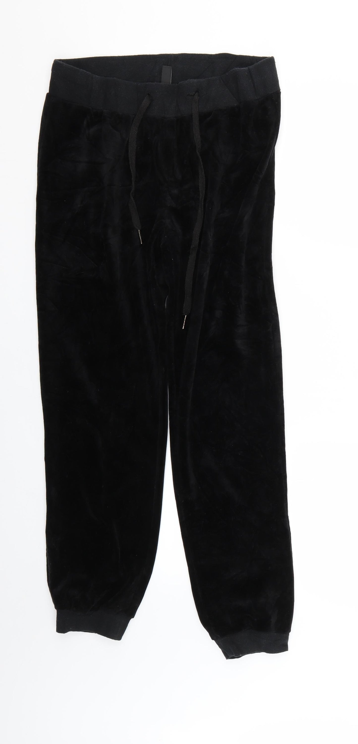 South Beach Womens Black   Jogger Trousers Size 8 L24 in