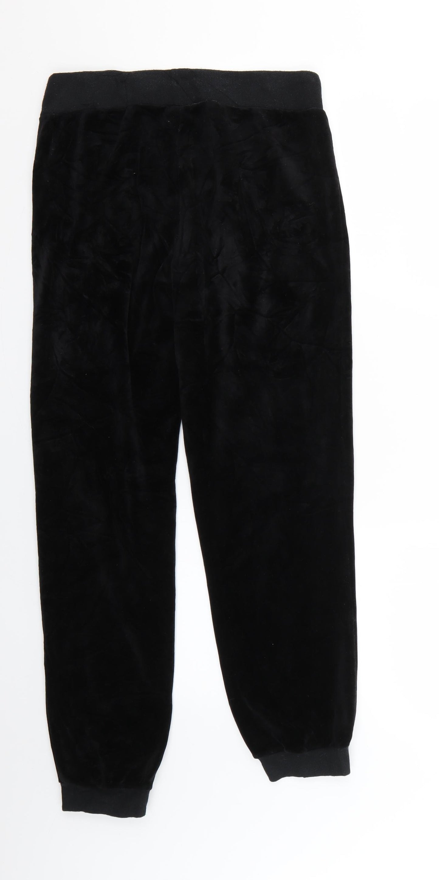 South Beach Womens Black   Jogger Trousers Size 8 L24 in