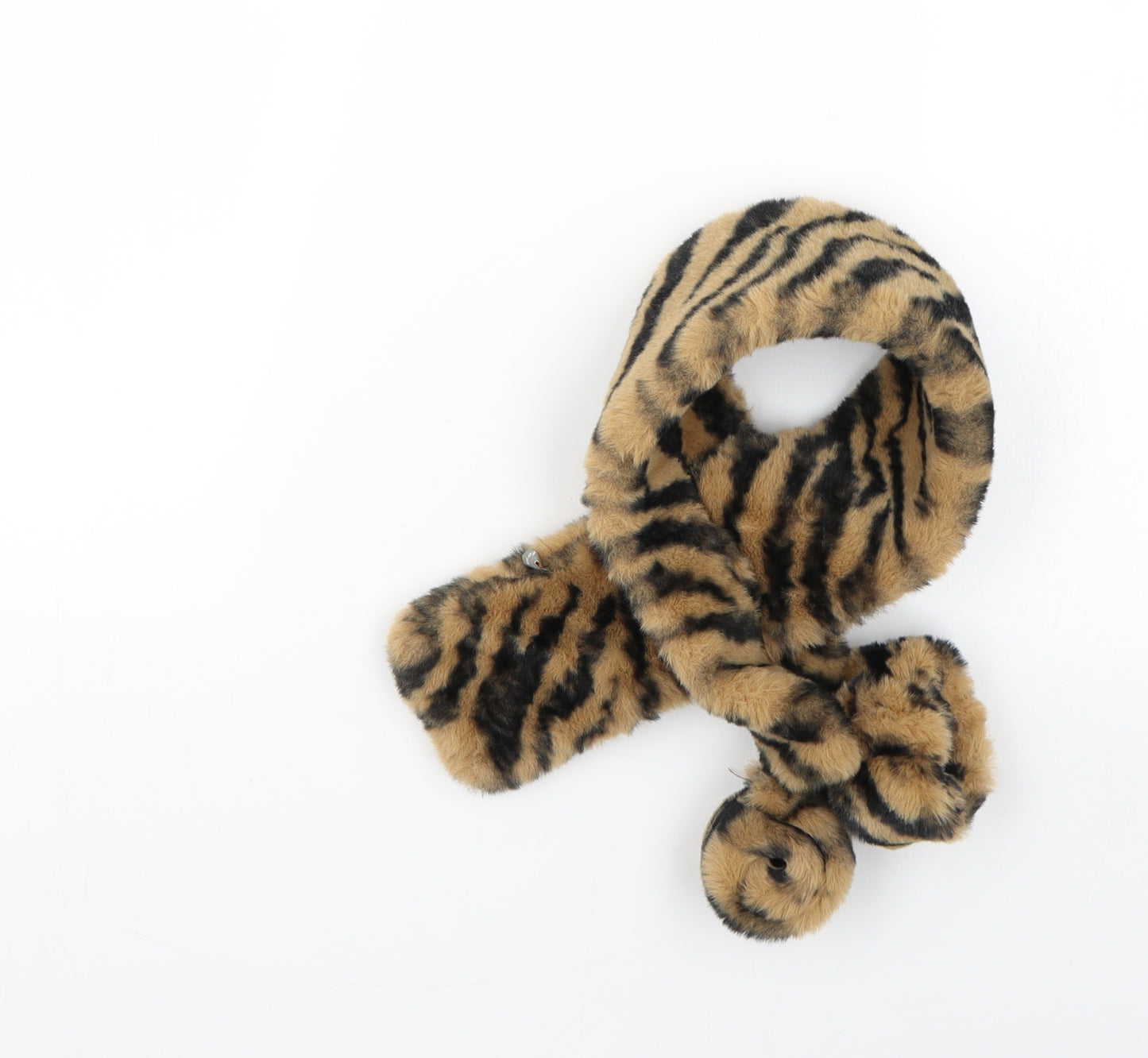 Preworn Womens Brown Animal Print   Scarf