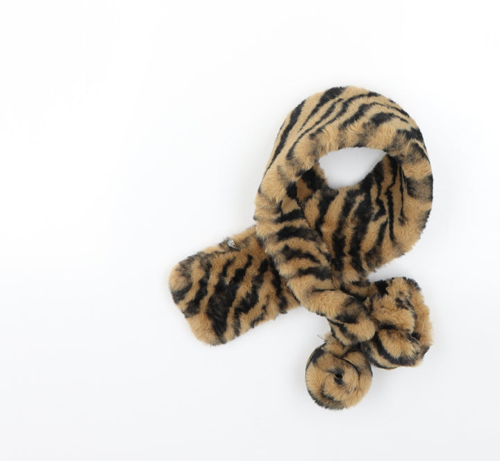 Preworn Womens Brown Animal Print   Scarf