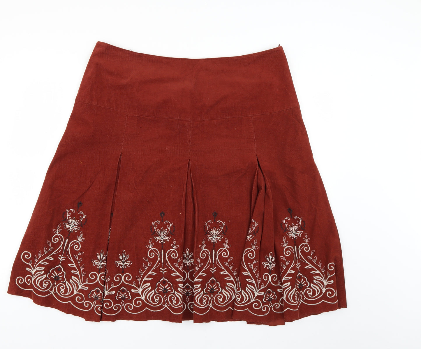 concept uk Womens Brown Floral  Flare Skirt Size 18